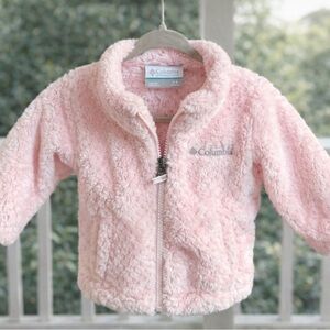 Columbia Soft Pink Plush Fleece Jacket